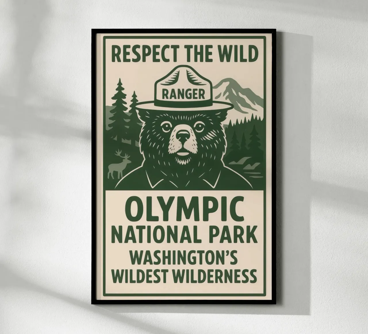 Orso Parco Nazionale Olimpico carta hahnemühle da michaellhobsonn