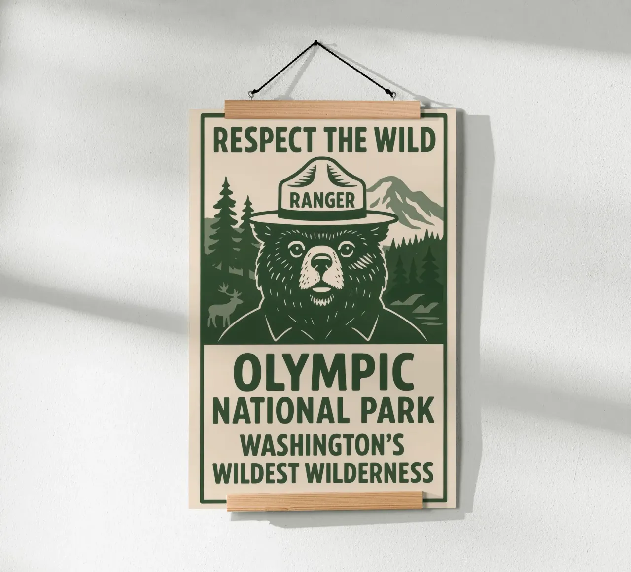 Orso Parco Nazionale Olimpico carta hahnemühle da michaellhobsonn