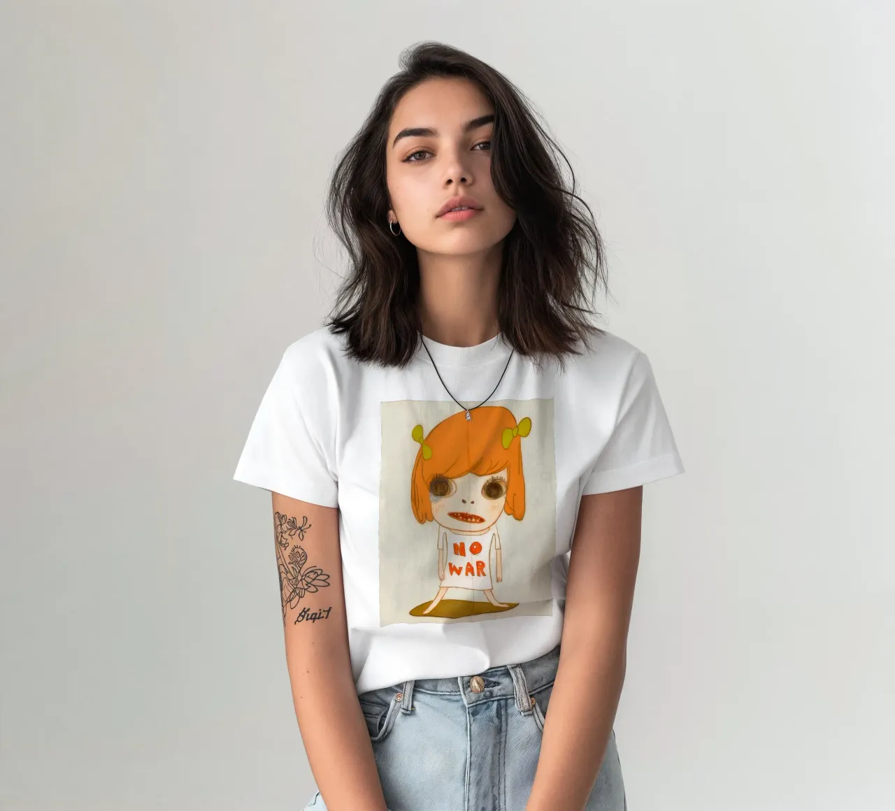 Nara No War t-shirt da vickiropaint