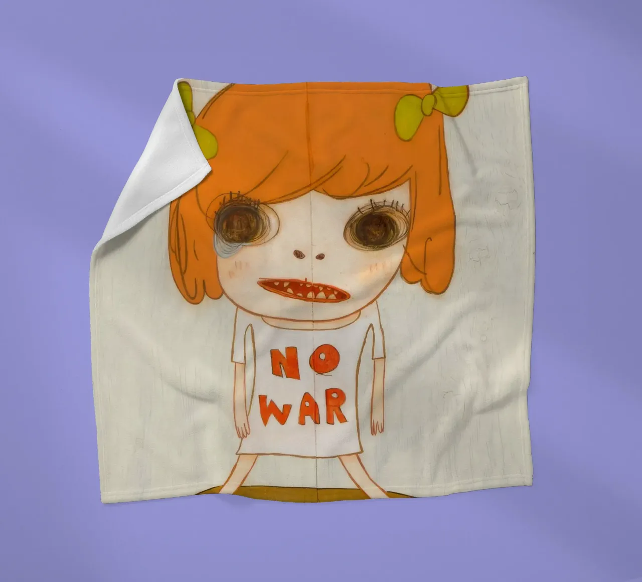 Nara No War coperta in pile da vickiropaint