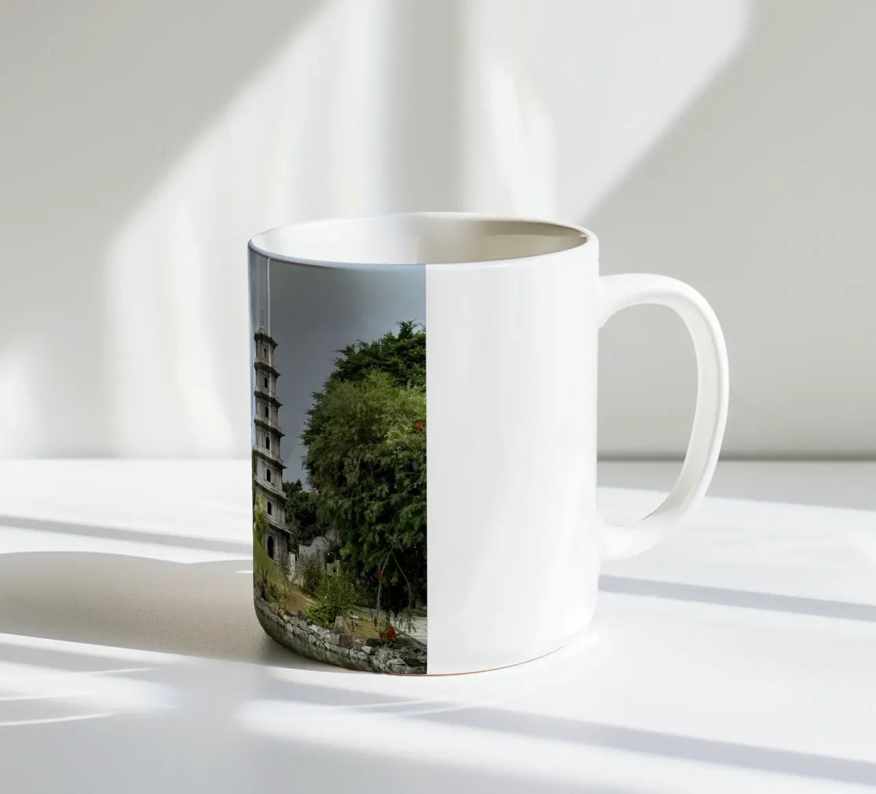 Fukushuen Garden in Naha Okinawa ceramic mug by byrieneke