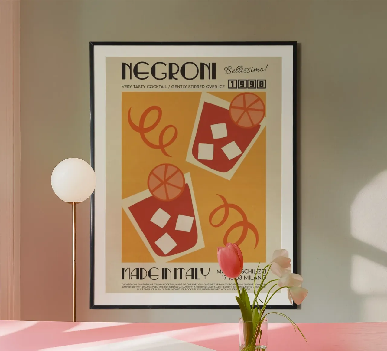 Negroni Cocktail poster da noahmiss