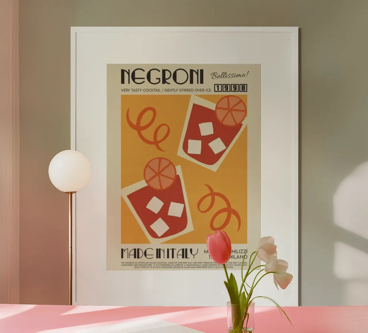 Negroni Cocktail poster da noahmiss