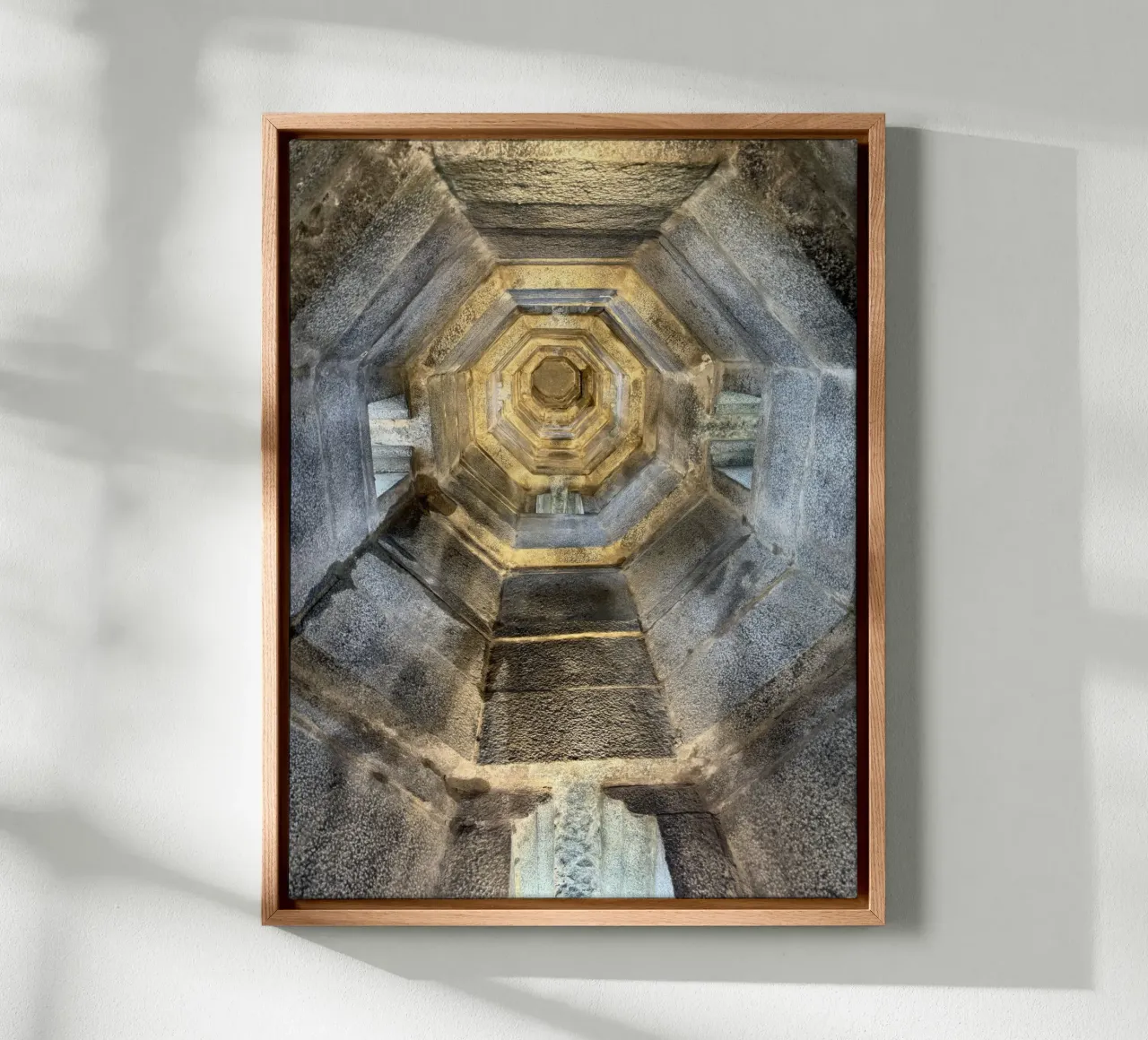 Light Through the Hexagon canvas by byrieneke