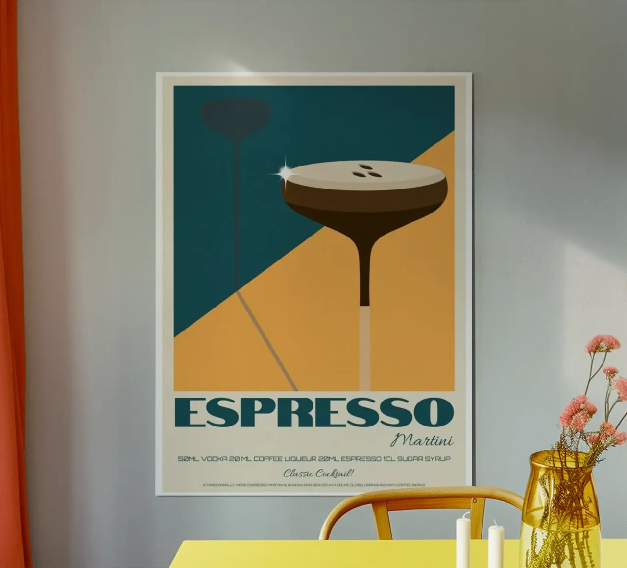 Espresso Vintage poster con telaio in plastica da noahmiss