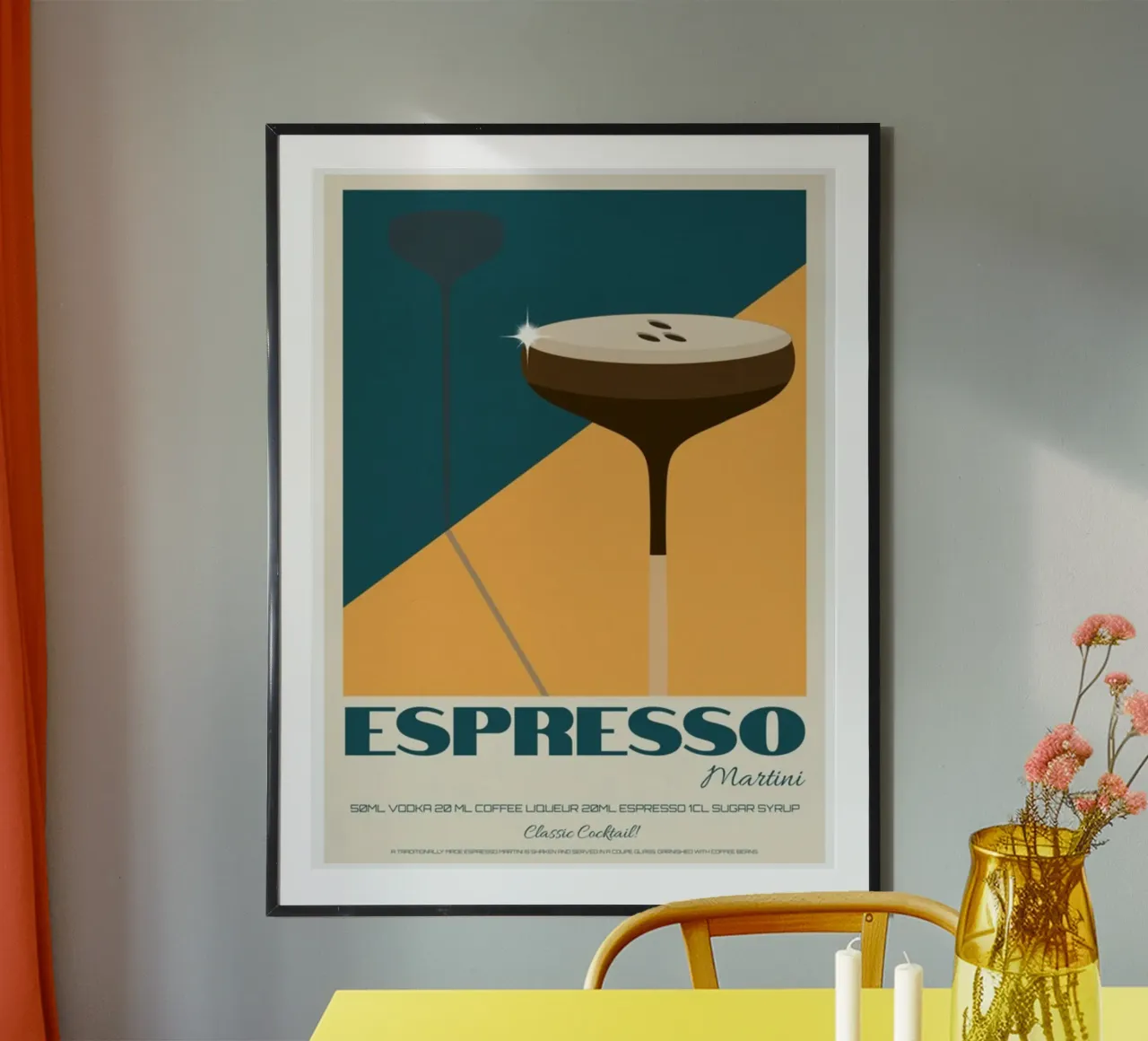 Espresso Vintage poster con telaio in plastica da noahmiss