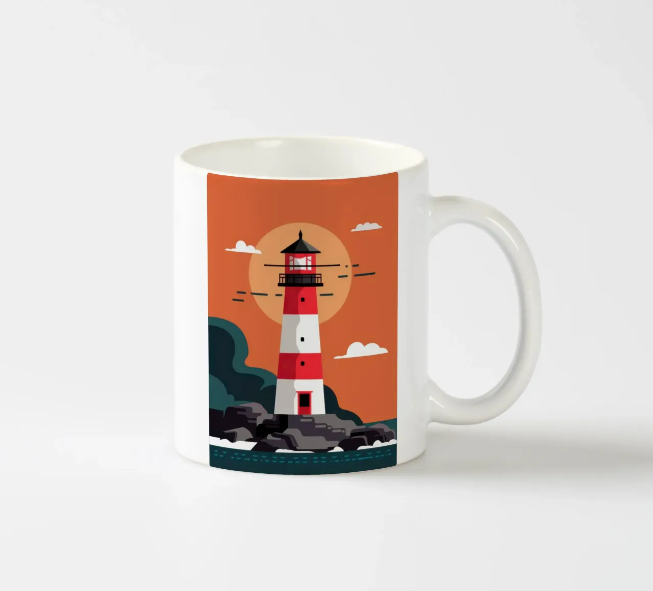 Faro del tramonto tazza in ceramica da Lunar Valentina