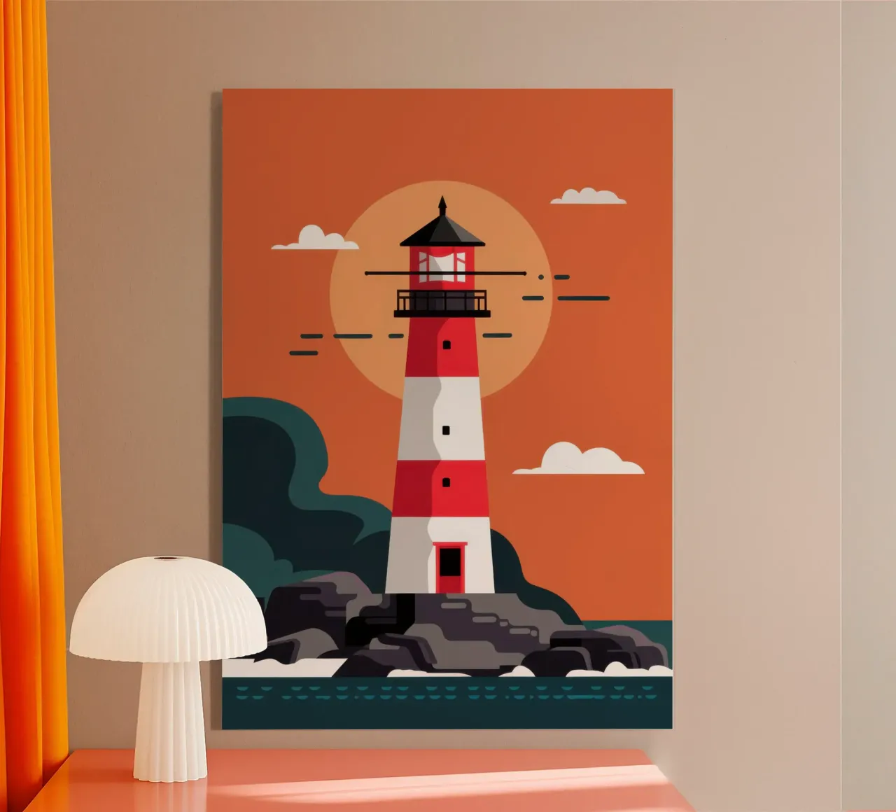 Faro del tramonto plexiglass da Lunar Valentina