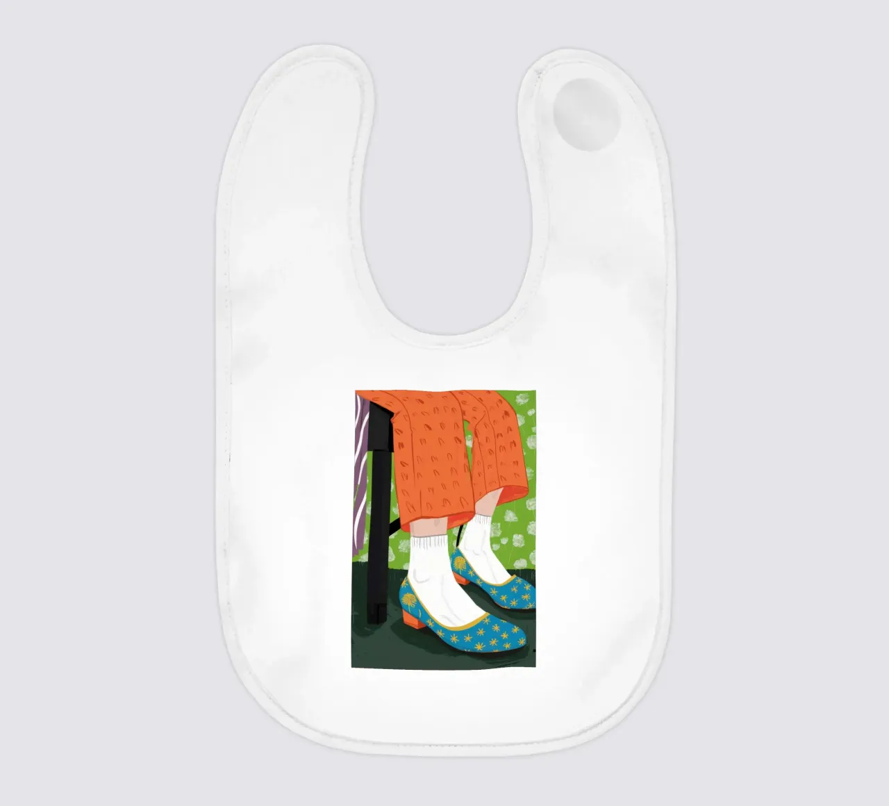 Calzini a pois eccentrici bavaglino da Obs Canvas