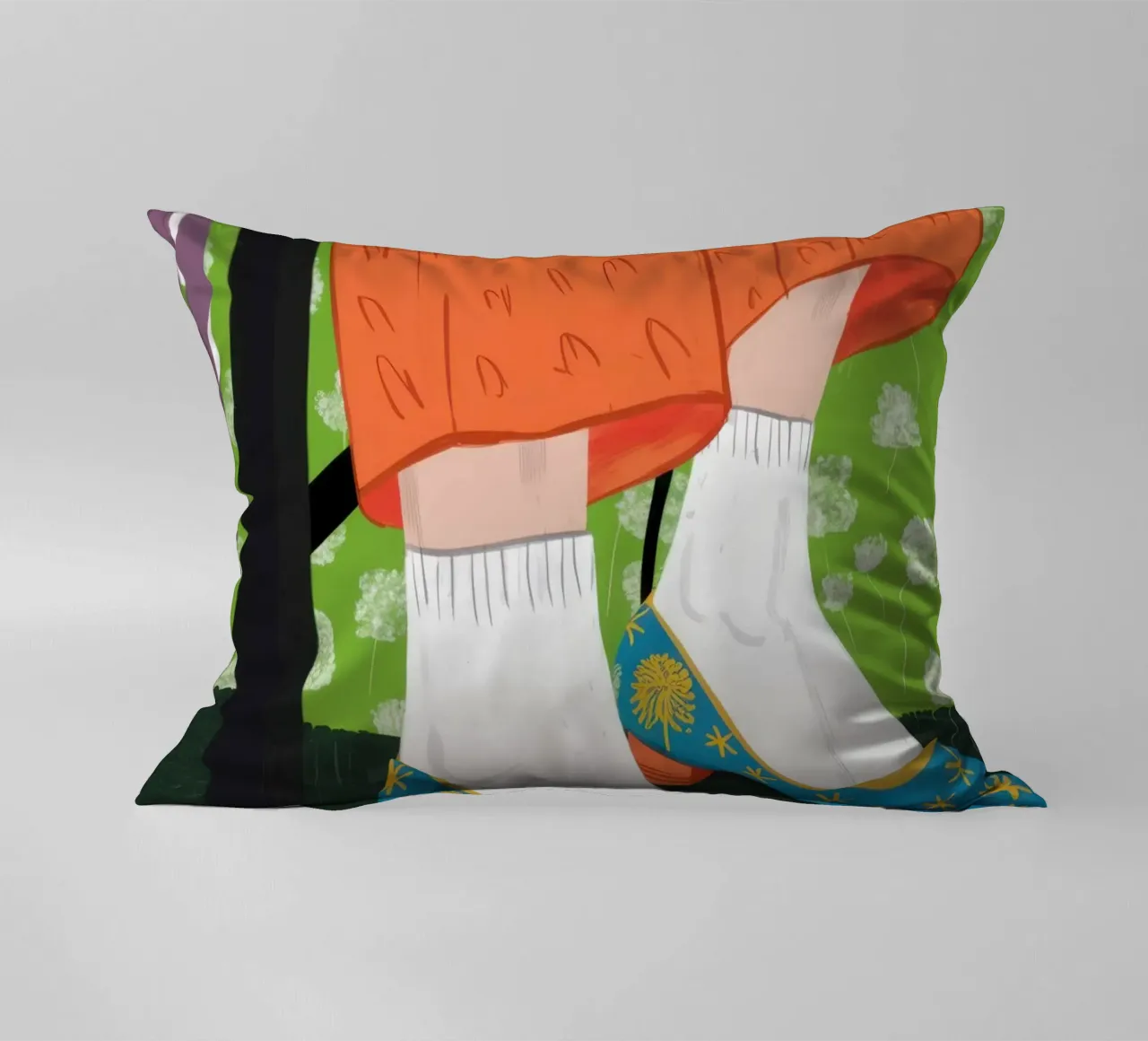 Calzini a pois eccentrici cuscino da Obs Canvas
