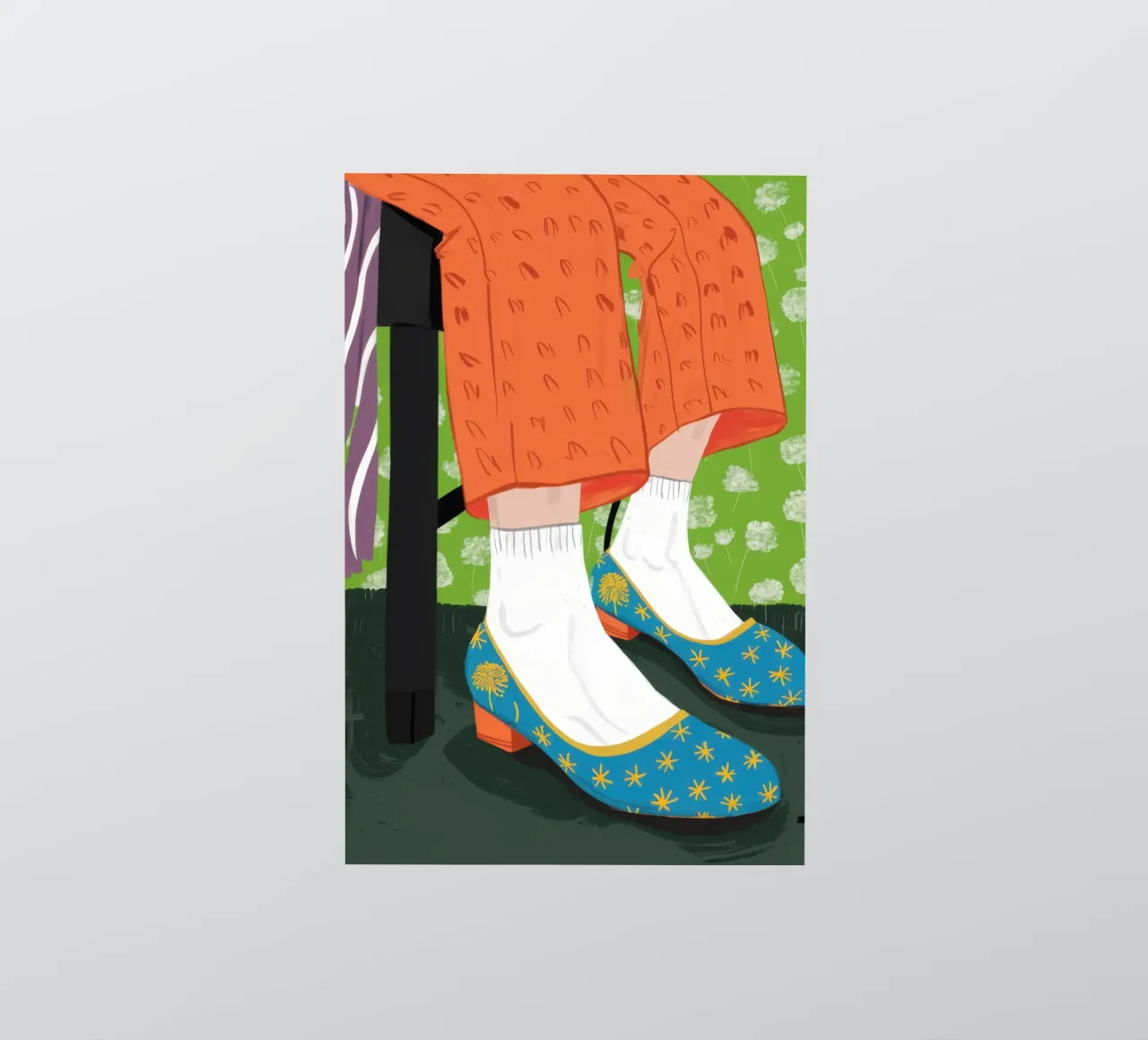 Calzini a pois eccentrici adesivo da Obs Canvas