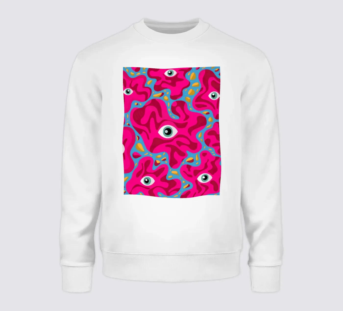Psychedelic Eye Pattern sweatshirt van Thistle Bloom