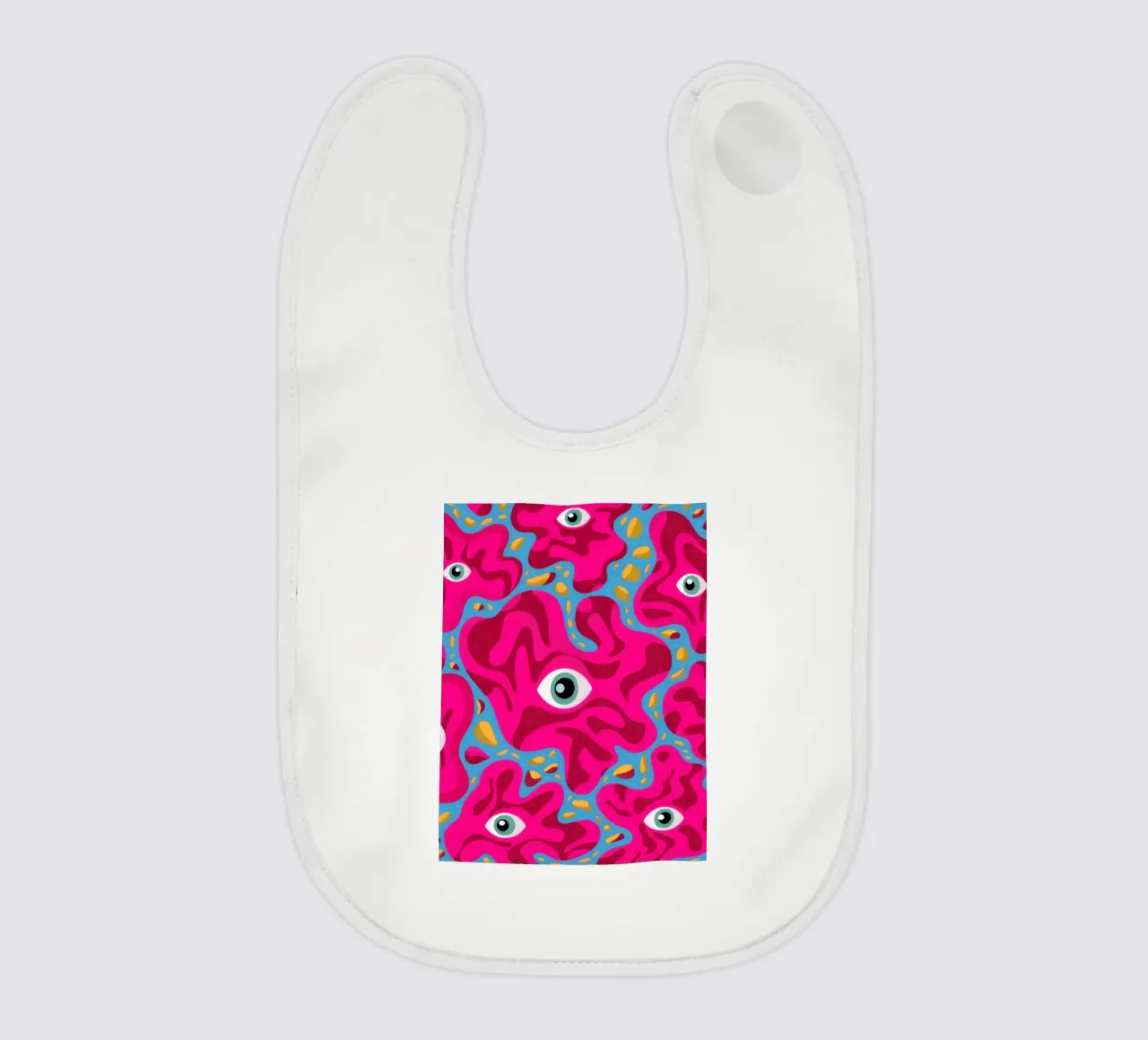 Motif psychédélique de l'œil bavoir de Thistle Bloom