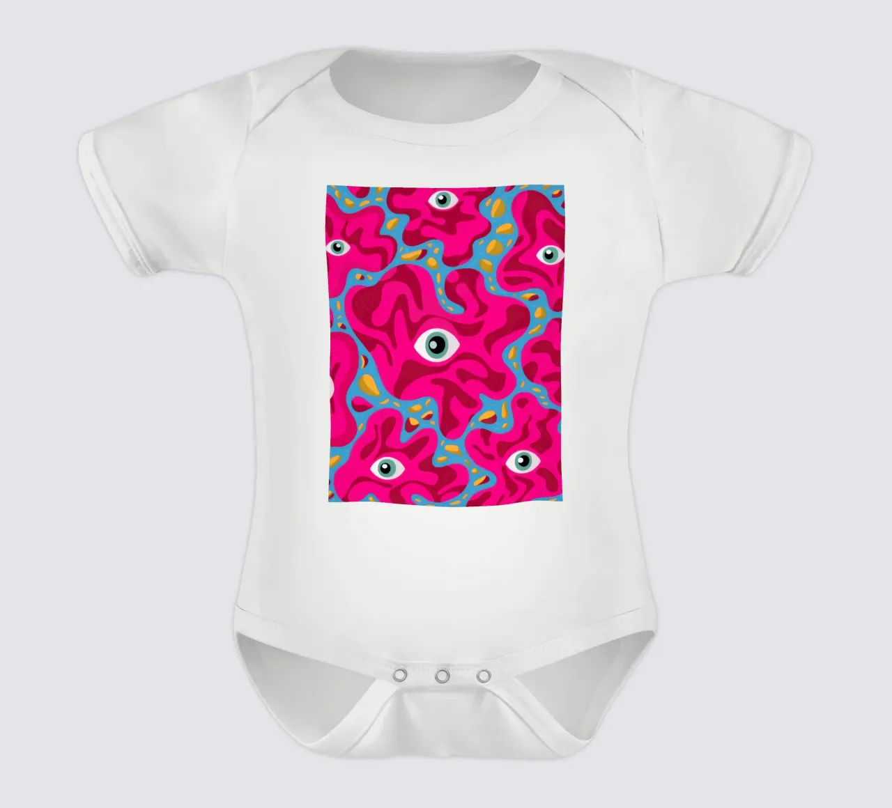 Psychedelic Eye Pattern body bébé de Thistle Bloom