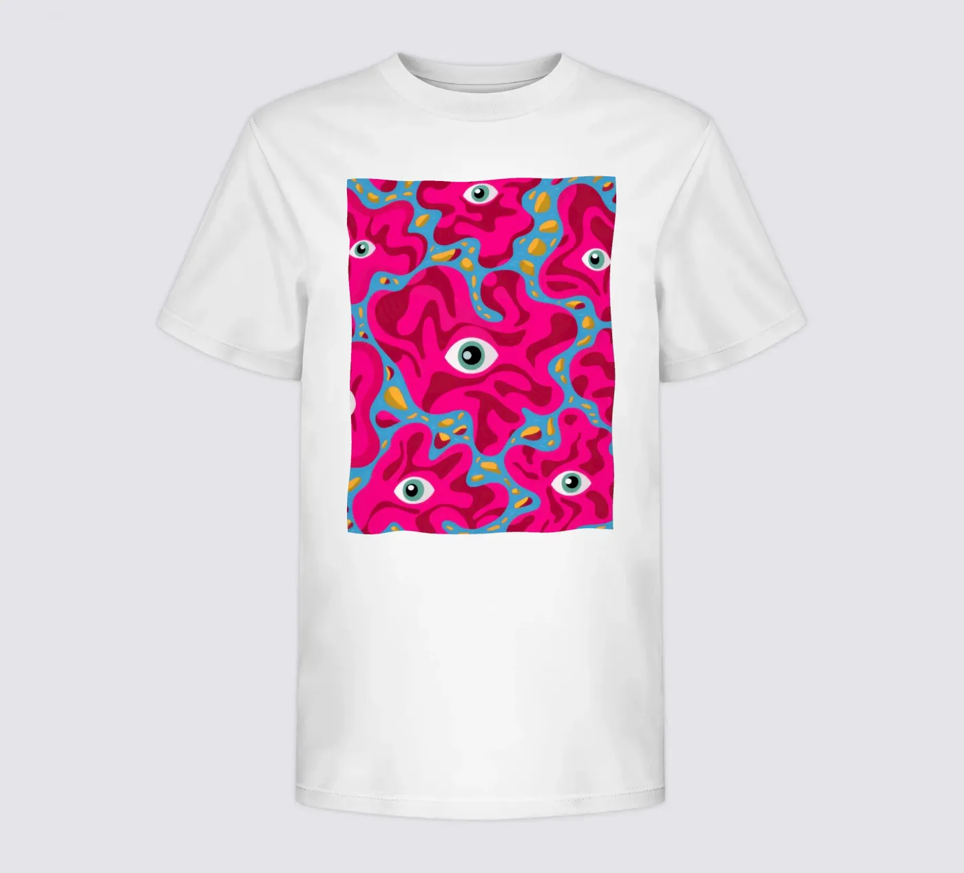 Psychedelic Eye Pattern kids t-shirt by Thistle Bloom