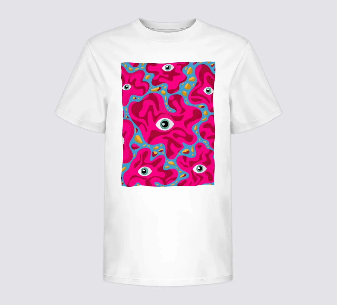 Psychedelic Eye Pattern kids t-shirt by Thistle Bloom