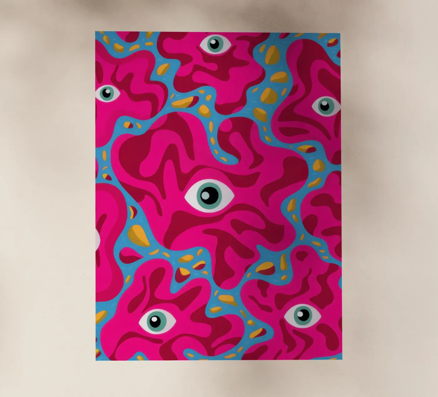 Psychedelic Eye Pattern pellicola backlit da Thistle Bloom