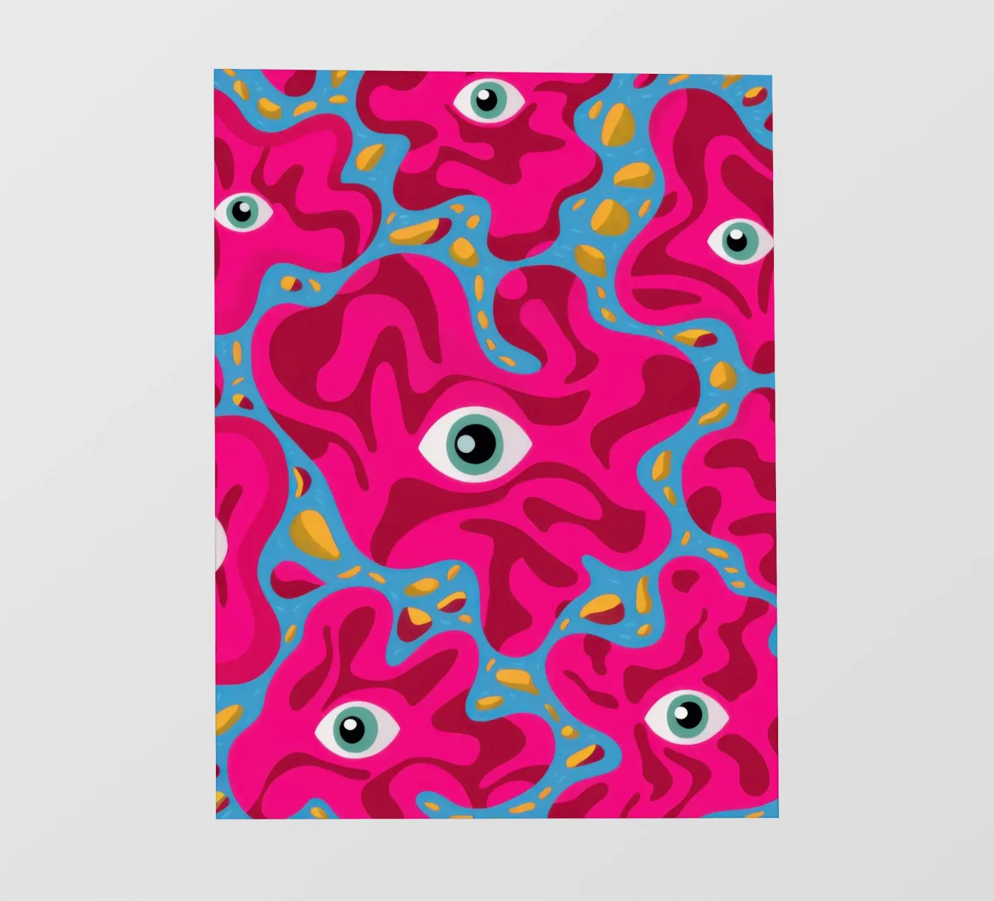 Psychedelic Eye Pattern papier peint photo de Thistle Bloom