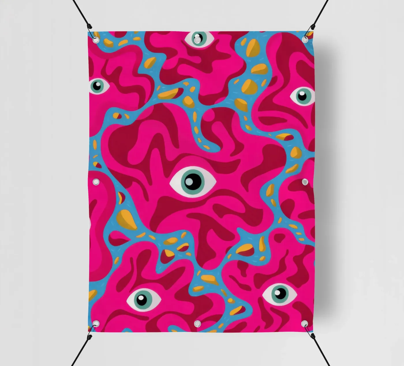 Psychedelic Eye Pattern pvc cover by Thistle Bloom