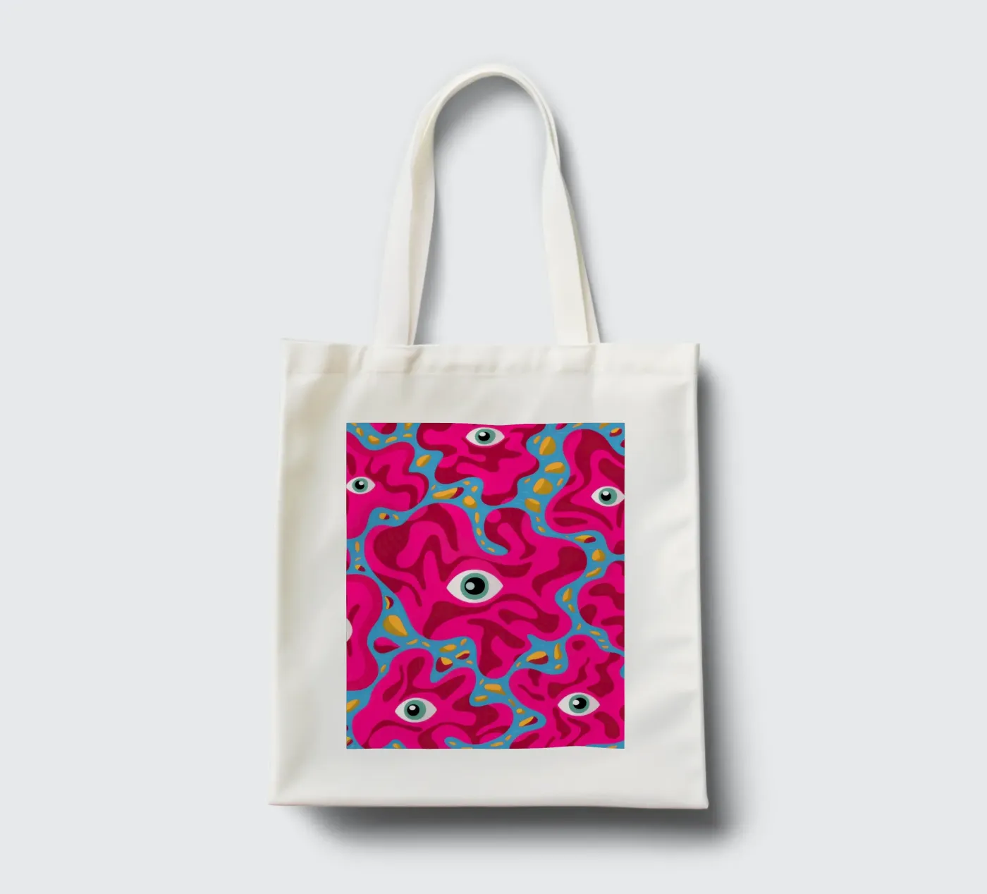 Psychedelic Eye Pattern tote bag by Thistle Bloom