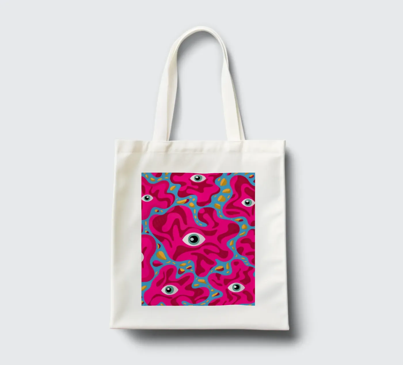 Psychedelic Eye Pattern tote bag by Thistle Bloom