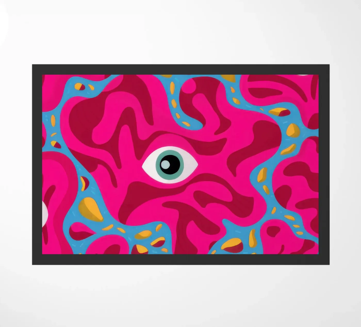 Psychedelic Eye Pattern Fußmatte von Thistle Bloom