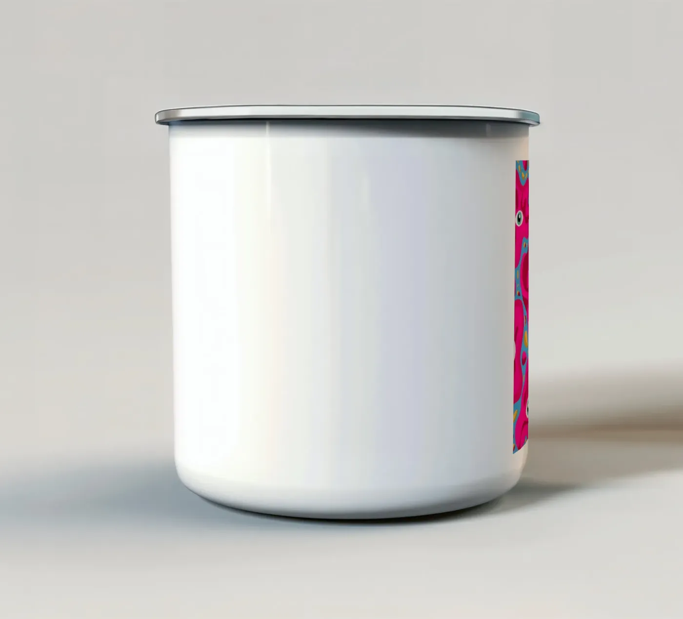 Psychedelic Eye Pattern enamel mug by Thistle Bloom