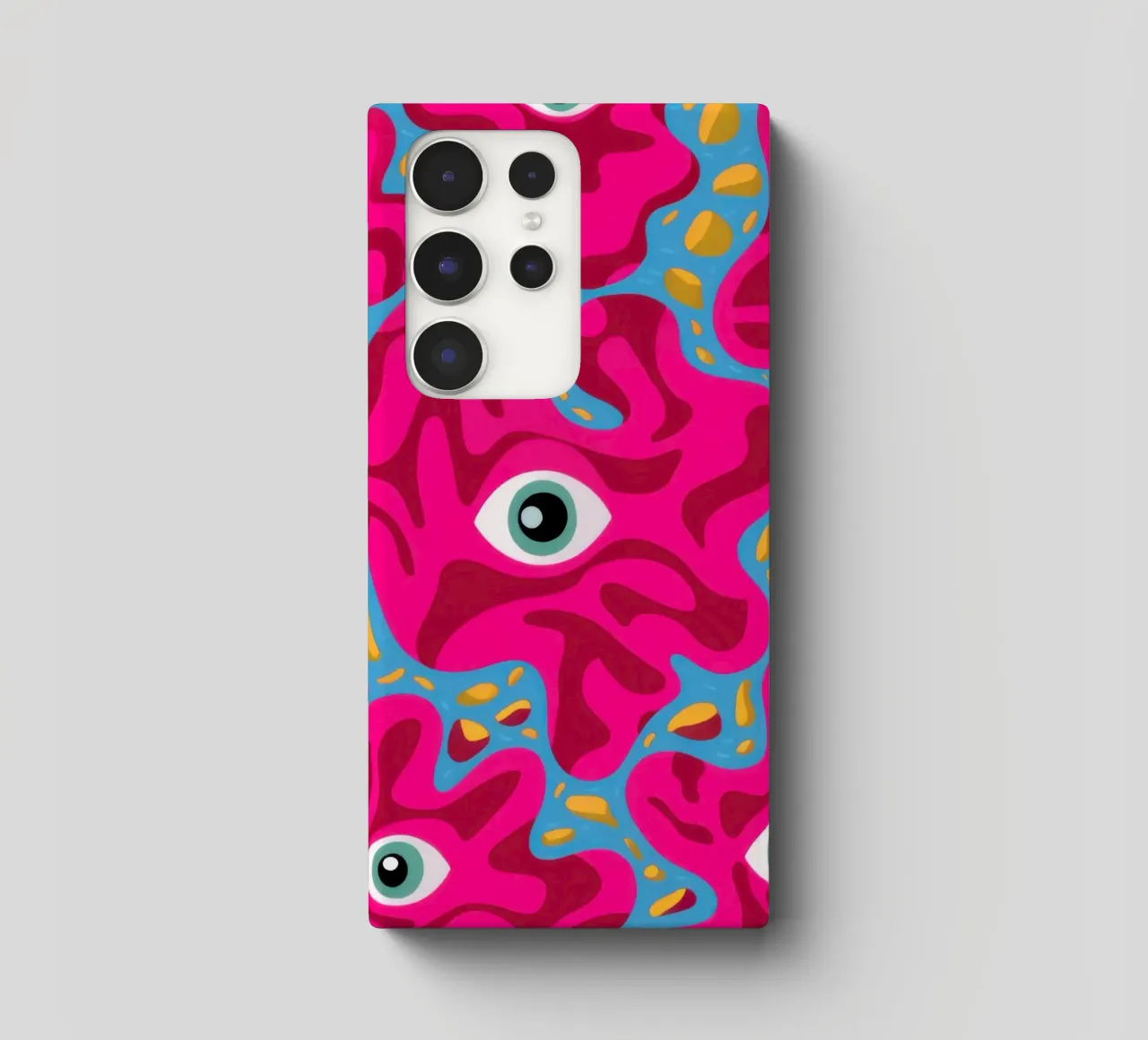 Motivo occhi psichedelici cover samsung da Thistle Bloom