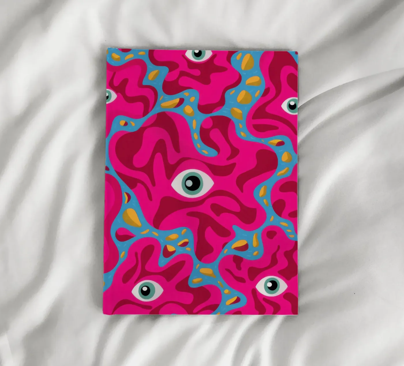 Psychedelic Eye Pattern notebook by Thistle Bloom