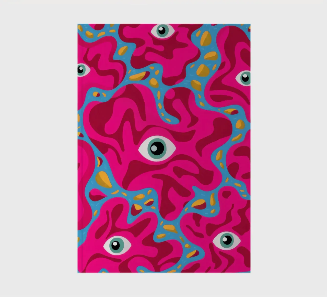 Psychedelic Eye Pattern notebook by Thistle Bloom