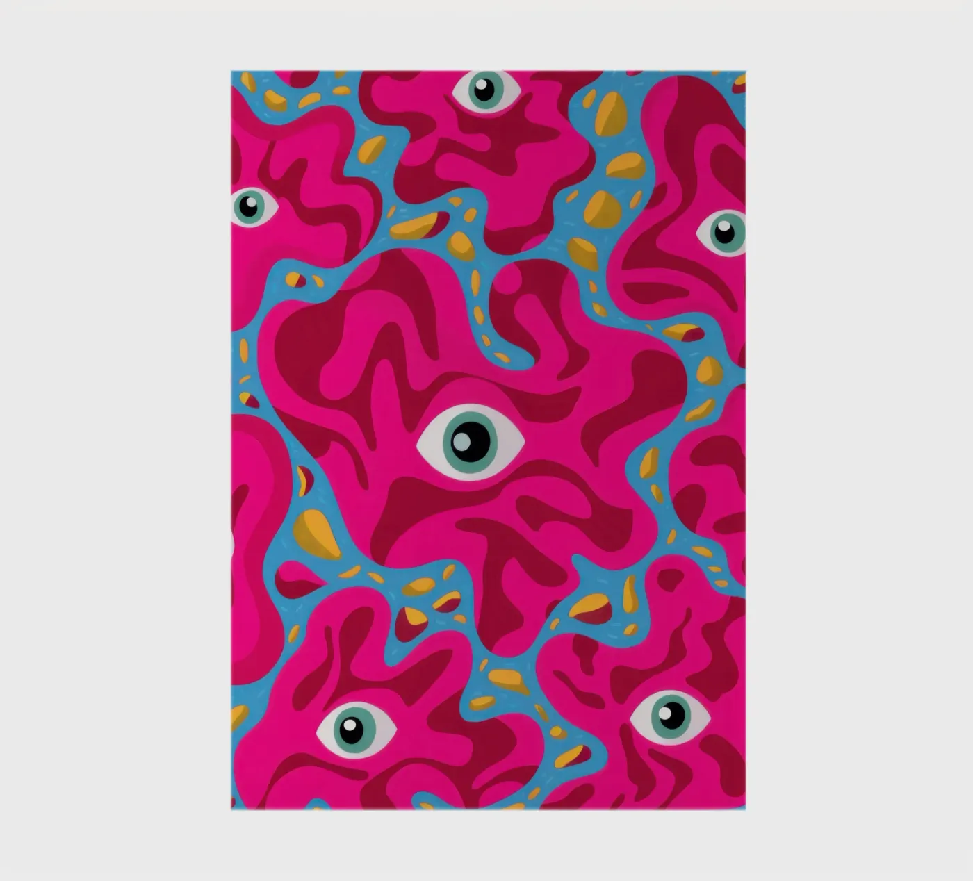 Psychedelic Eye Pattern notebook by Thistle Bloom