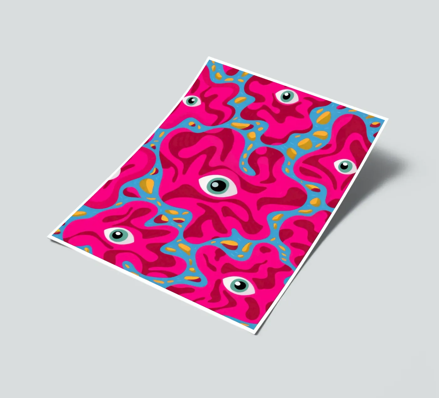 Psychedelic Eye Pattern Stickerbogen von Thistle Bloom