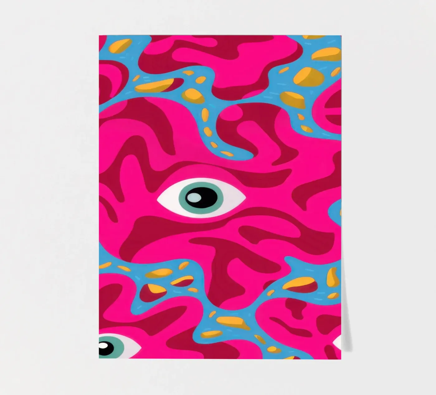 Psychedelic Eye Pattern Stickerbogen von Thistle Bloom