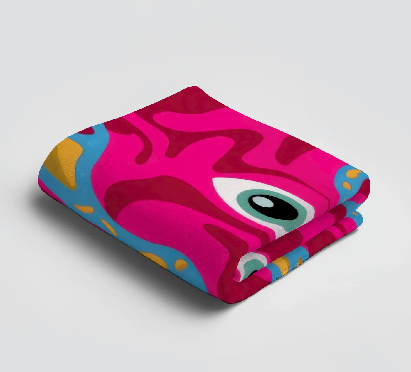 Psychedelic Eye Pattern towel by Thistle Bloom