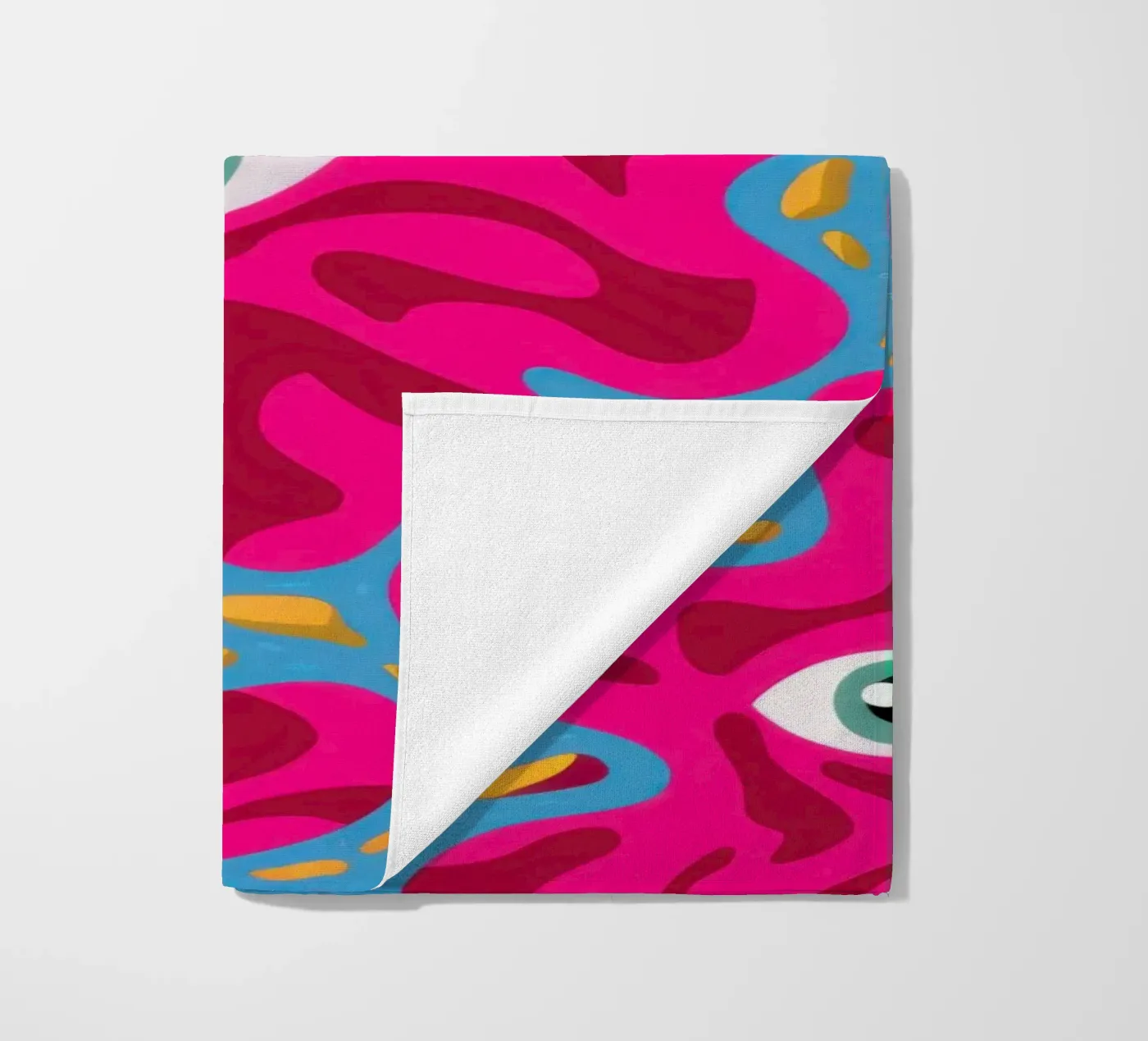Psychedelic Eye Pattern beach towel by Thistle Bloom