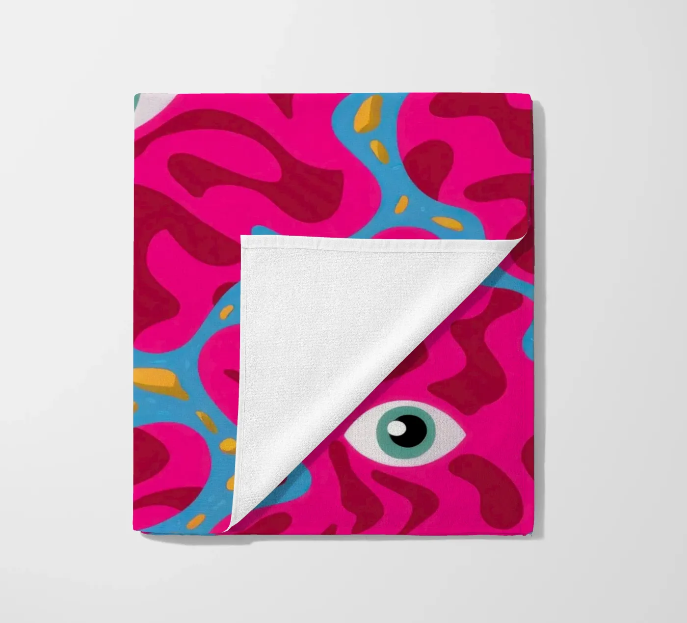Psychedelic Eye Pattern beach towel by Thistle Bloom