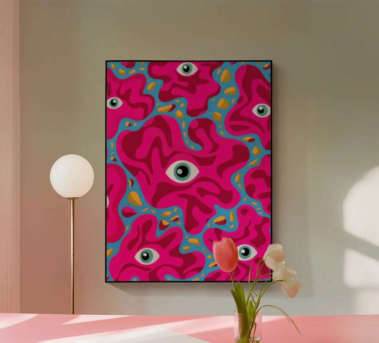 Psychedelic Eye Pattern plexiglas de Thistle Bloom