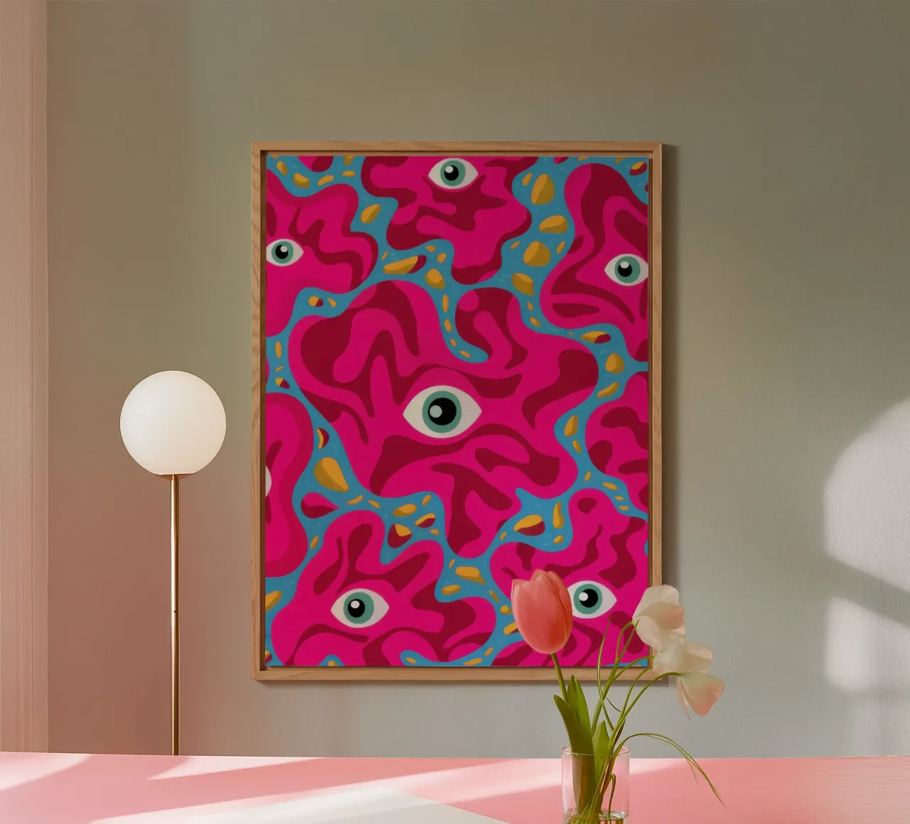Psychedelic Eye Pattern forex plate by Thistle Bloom