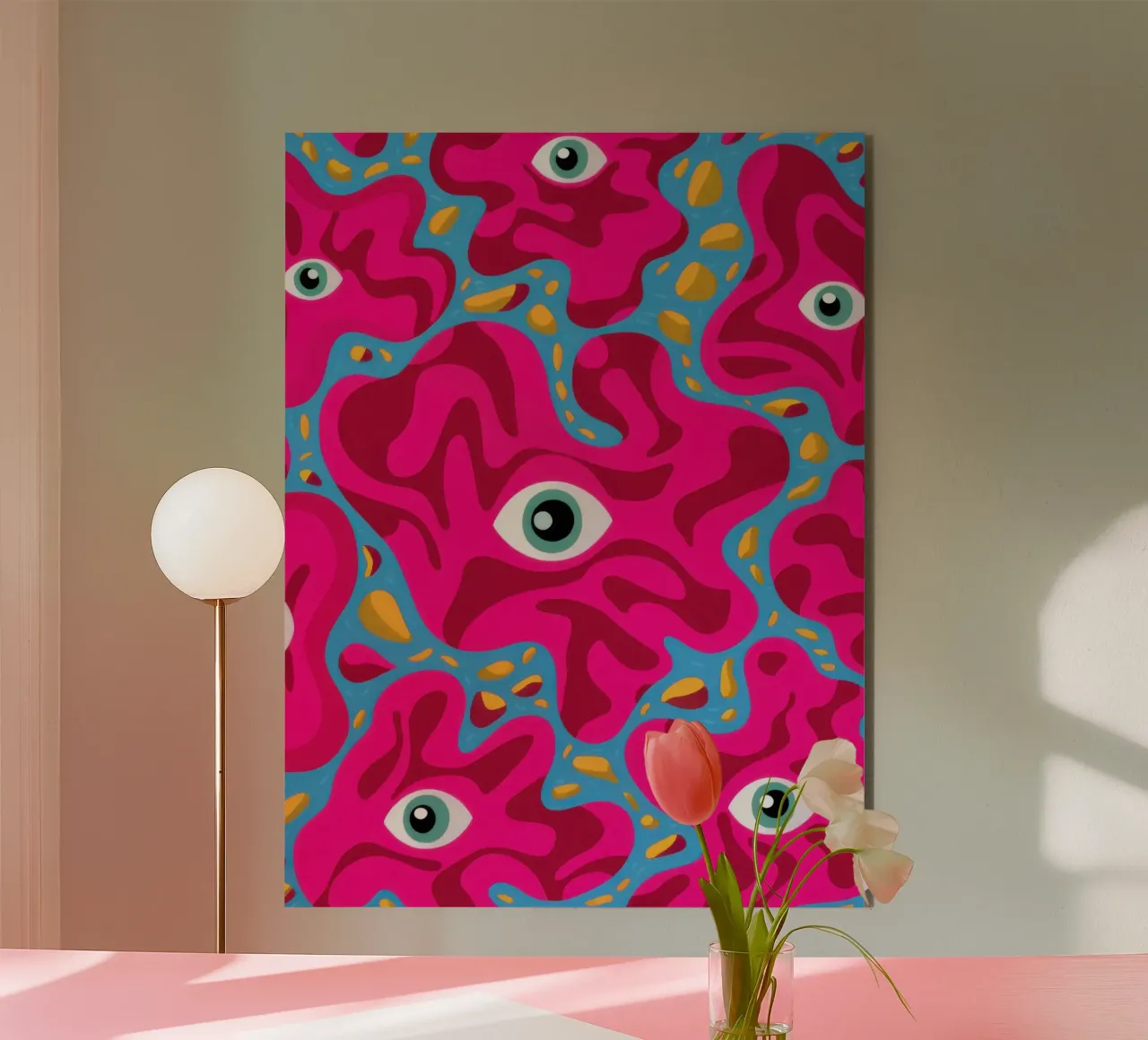 Psychedelic Eye Pattern forex plate by Thistle Bloom