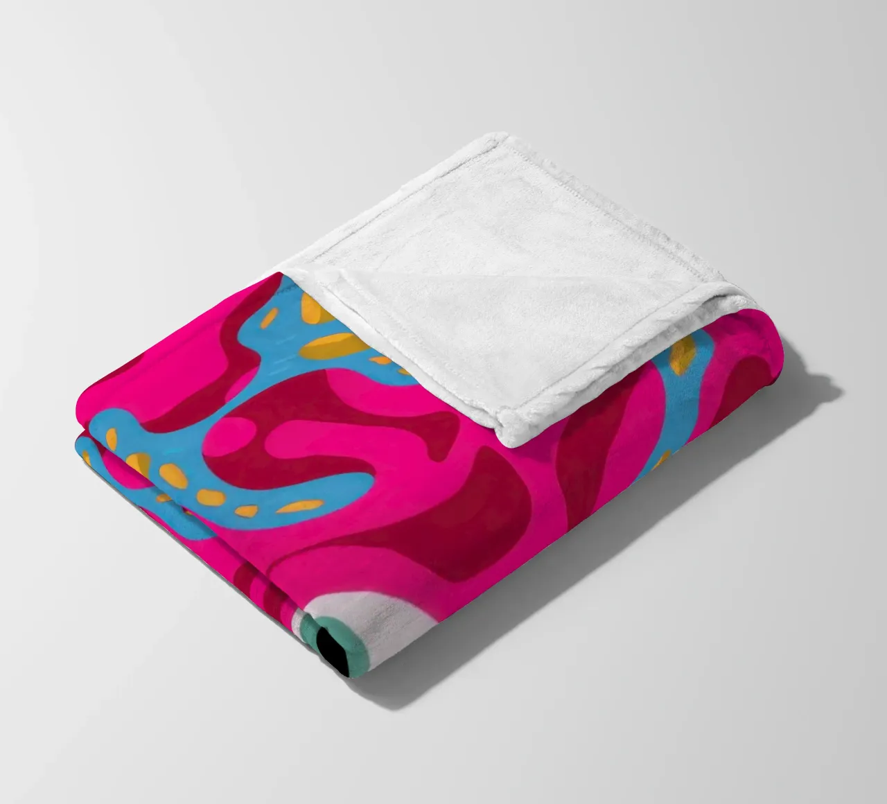 Psychedelic Eye Pattern fleece blanket by Thistle Bloom