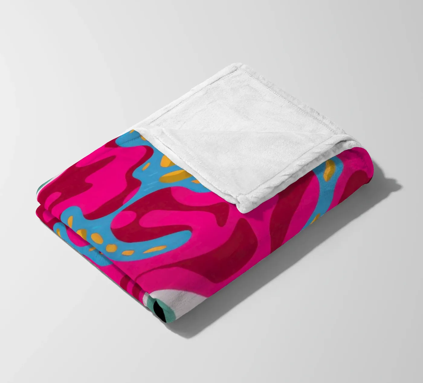 Psychedelic Eye Pattern fleece blanket by Thistle Bloom