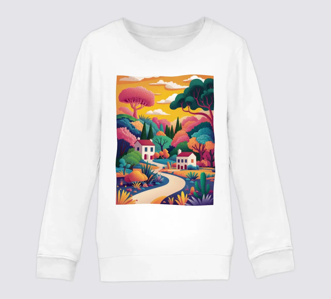 Idyllic Village Path sweat enfant de Lunar Valentina