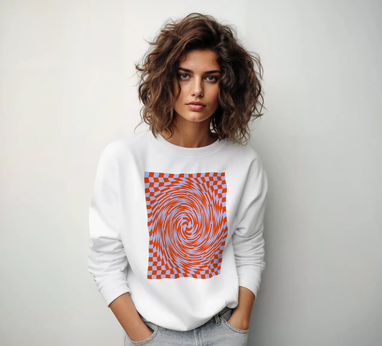 Real (Wavy Checkerboard) felpa da Galaxy Eyes