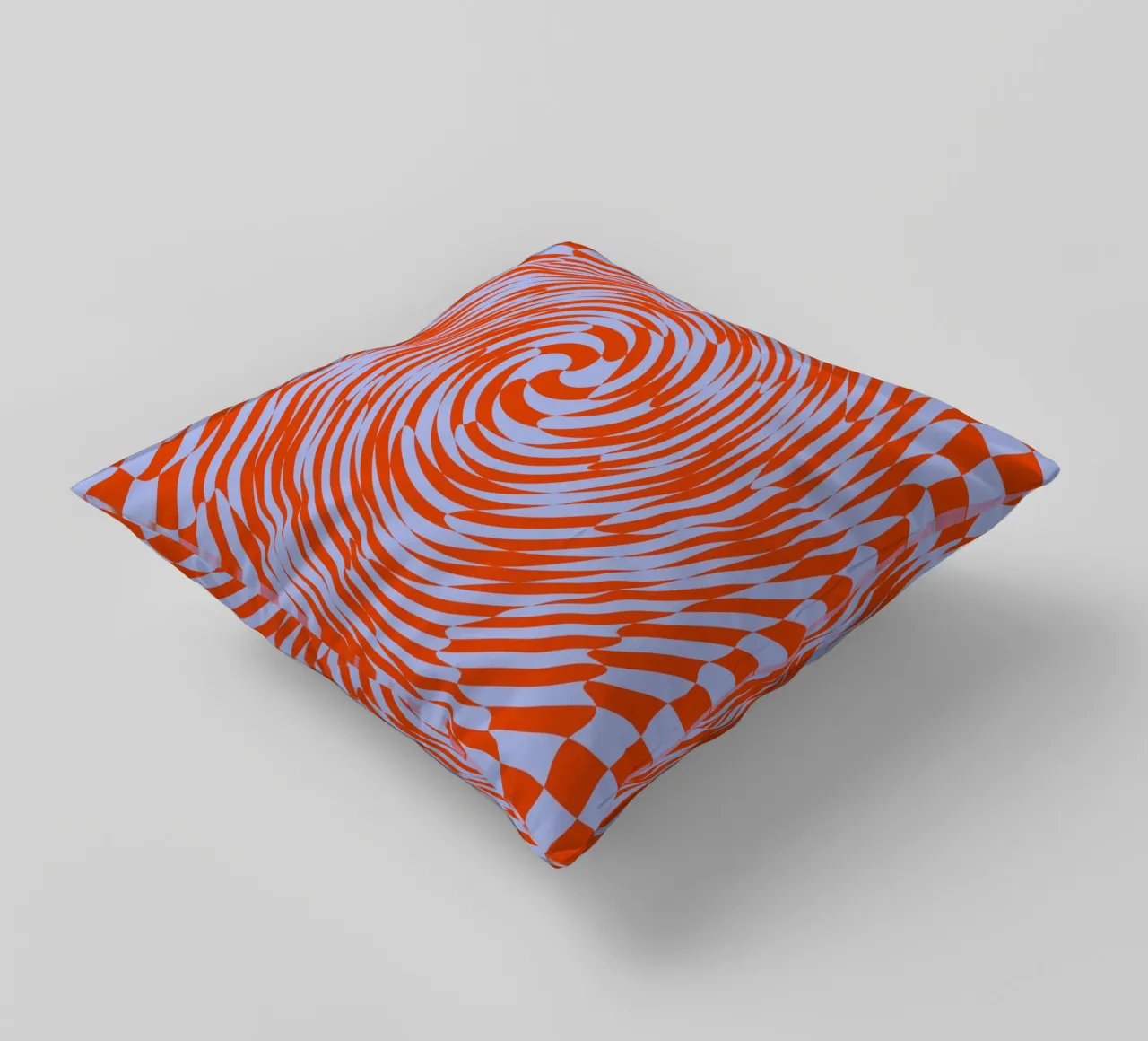 Real (Wavy Checkerboard) cuscino da Galaxy Eyes