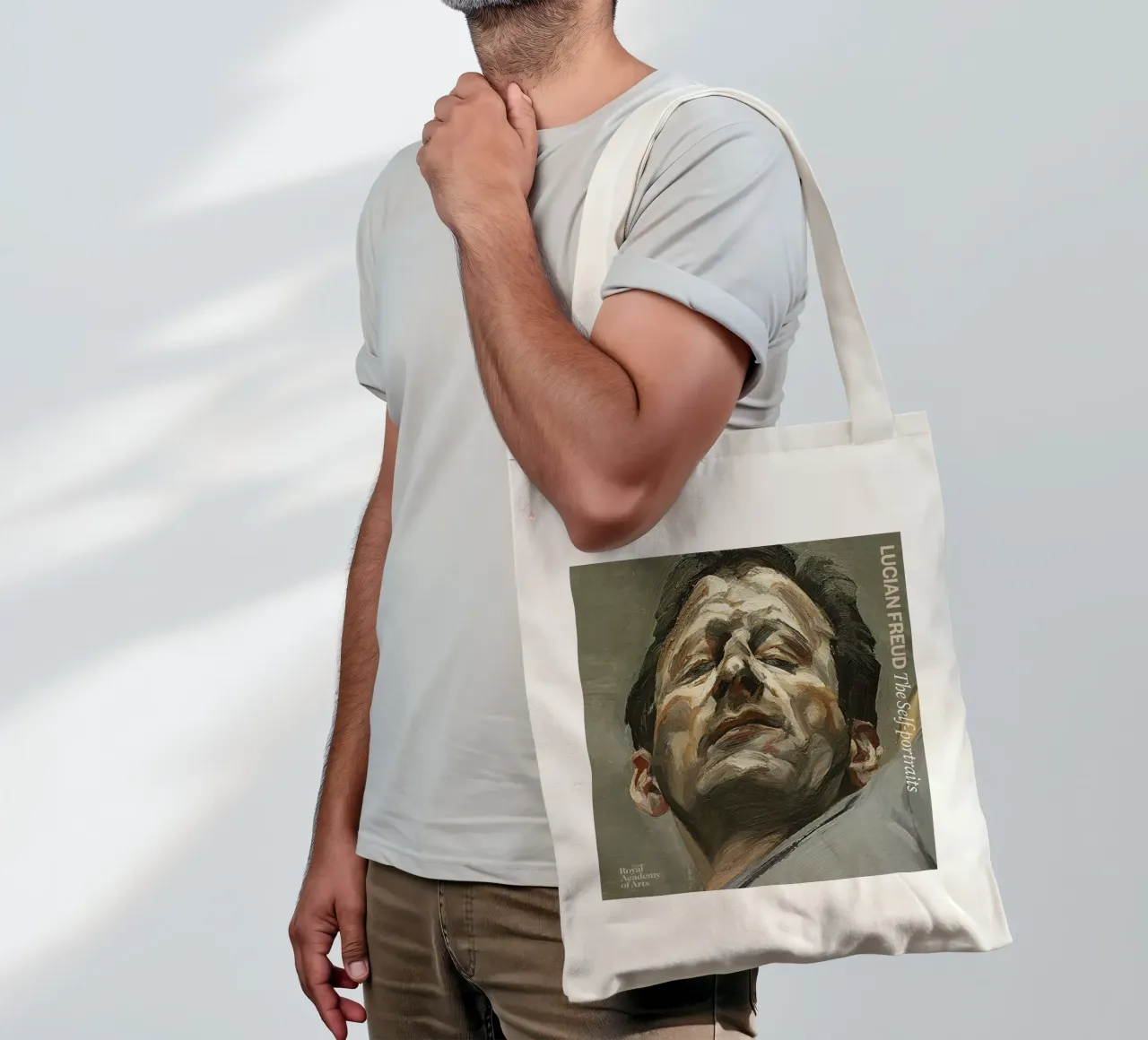 Selbstporträt - Lucian Freud Jutebeutel von julyebayprint
