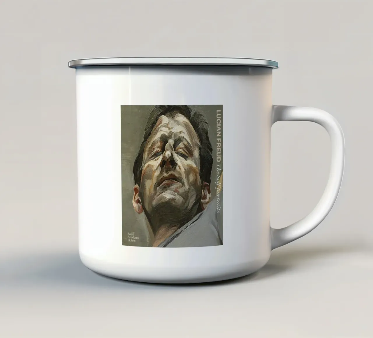 Autoritratto - Lucian Freud tazza in smalto da julyebayprint