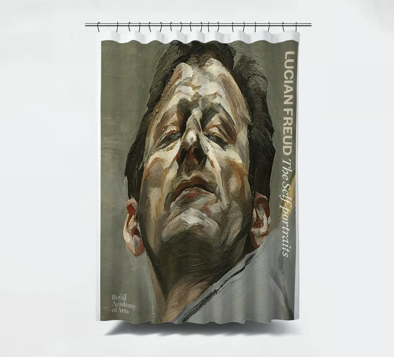 Selbstporträt - Lucian Freud Duschvorhang von julyebayprint