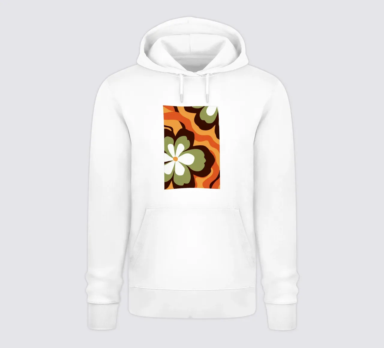 Scanalatura floreale retrò felpa con cappuccio da Frosh Pallete