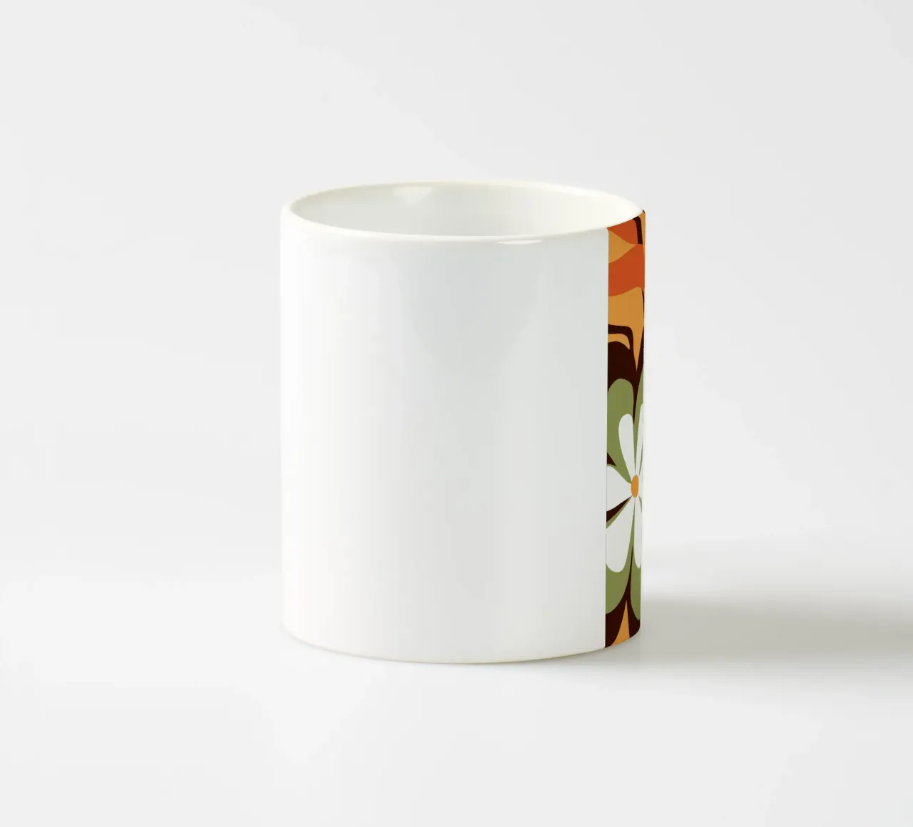 Scanalatura floreale retrò tazza in ceramica da Frosh Pallete