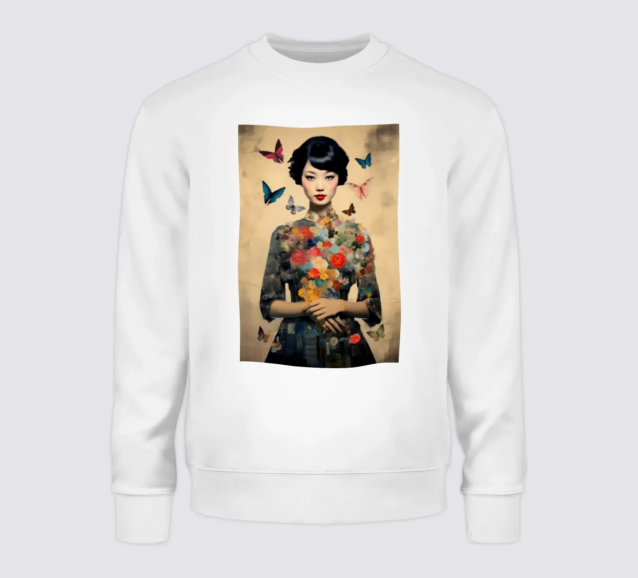 Farfalla asiatica felpa da Tameo